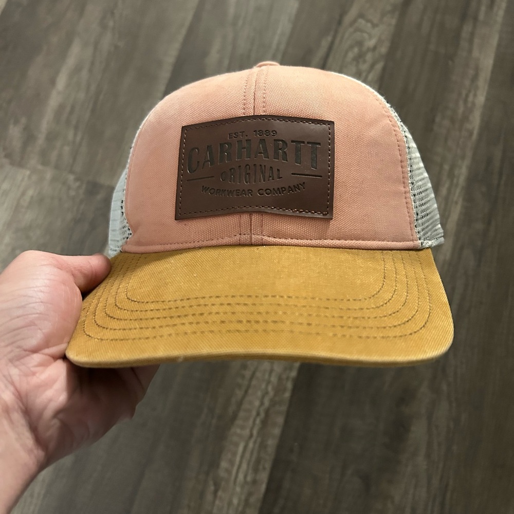 Carhartt Pink and Yellow Mesh Cap